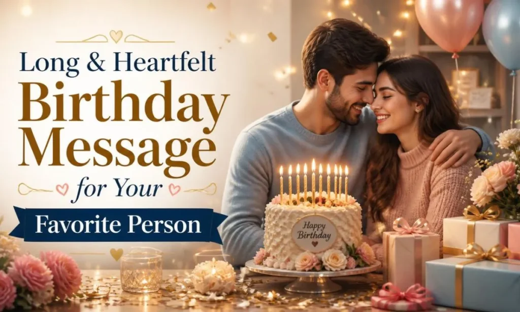 Long and Heartfelt Birthday Message for Your Favorite Person