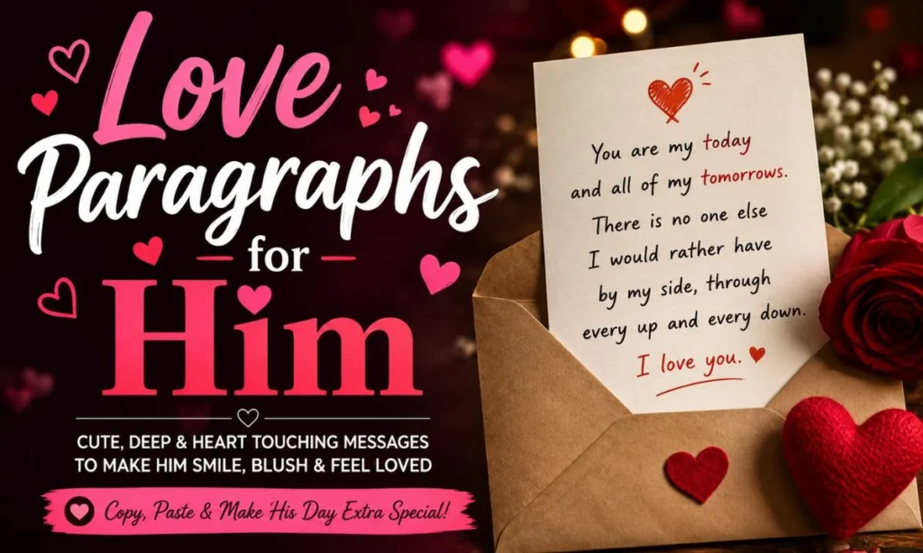 Love Paragraphs for Him