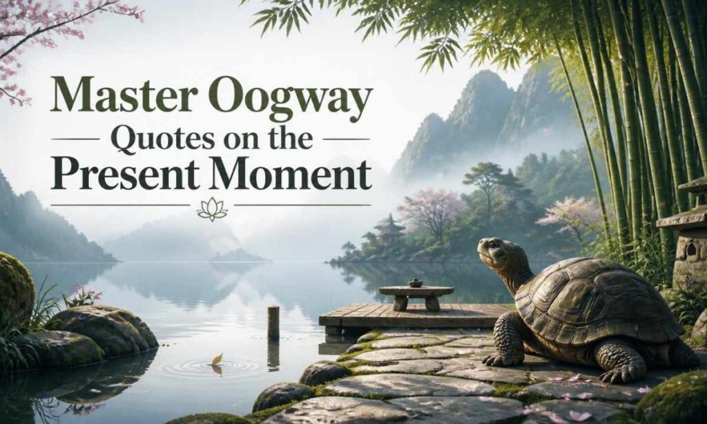 Master Oogway Quotes on the Present Moment