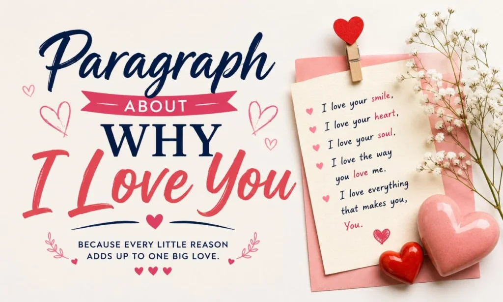 Paragraph About Why I Love You