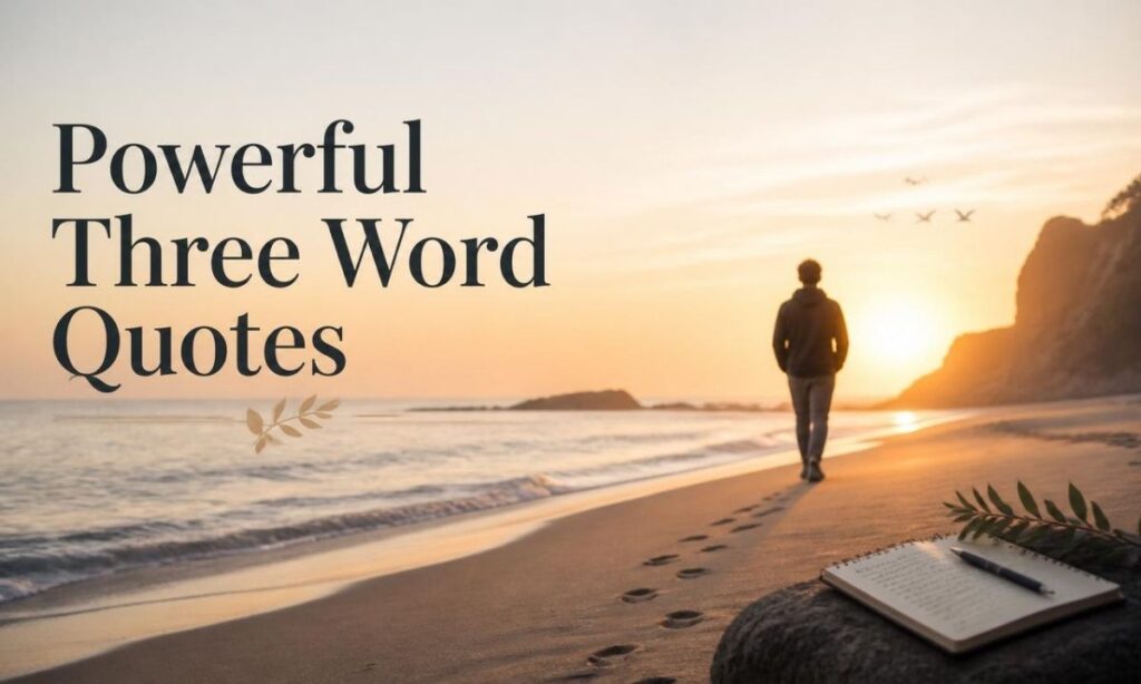 Powerful Three Word Quotes