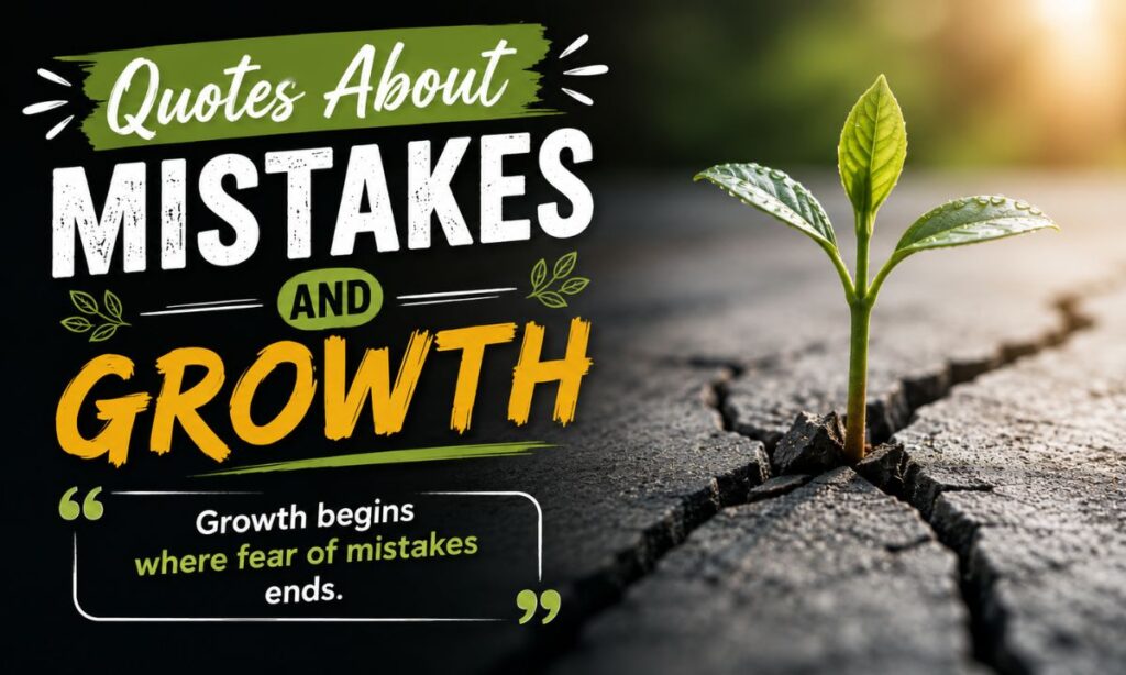 Quotes About Mistakes and Growth
