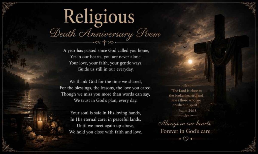 Religious Death Anniversary Poems