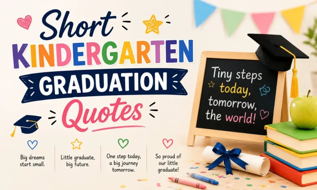 Short Kindergarten Graduation Quotes