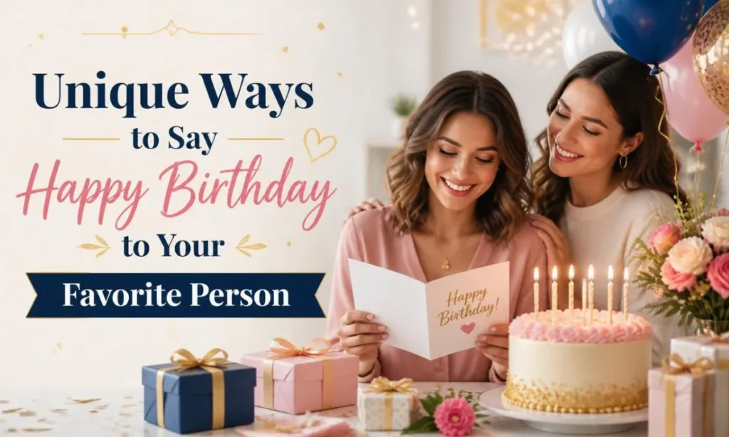 Unique Ways to Say Happy Birthday to Your Favorite Person