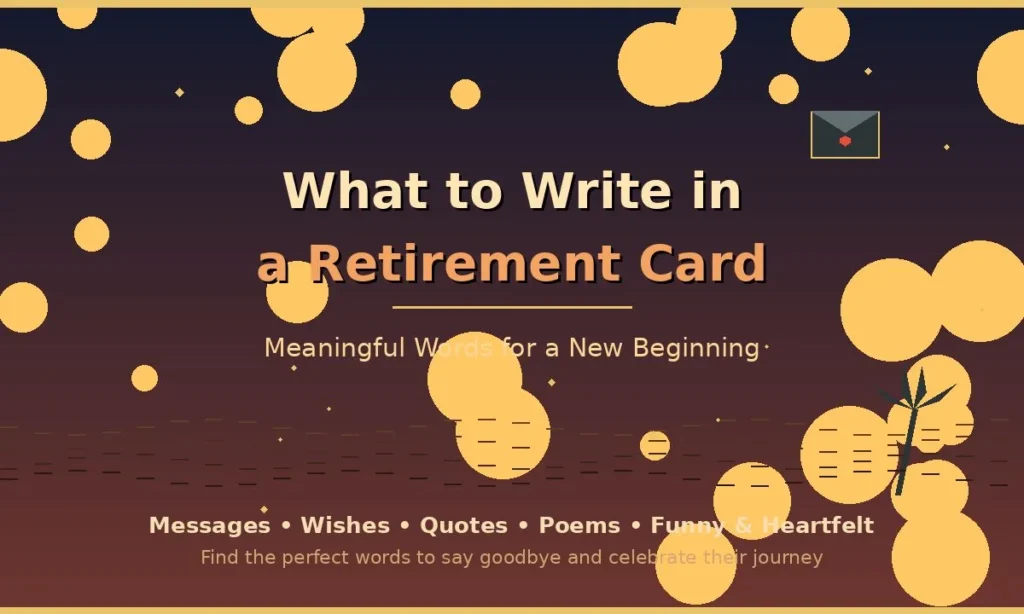 What to Write in a Retirement Card