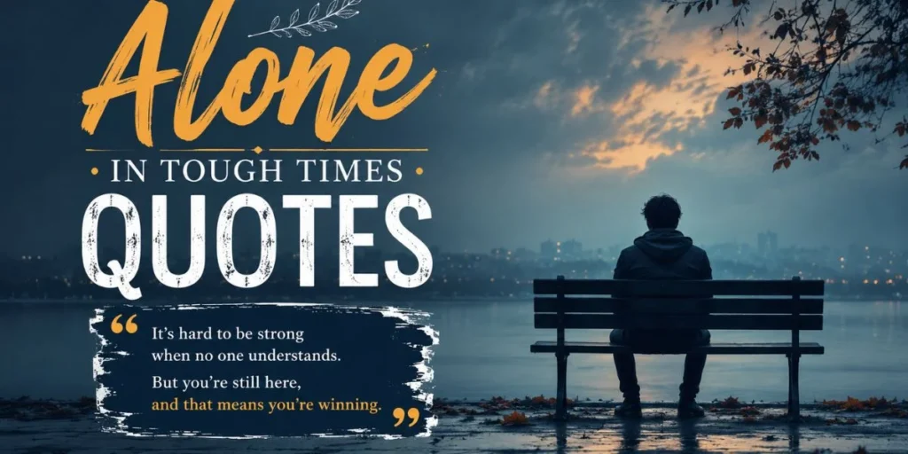 Alone in Tough Times Quotes