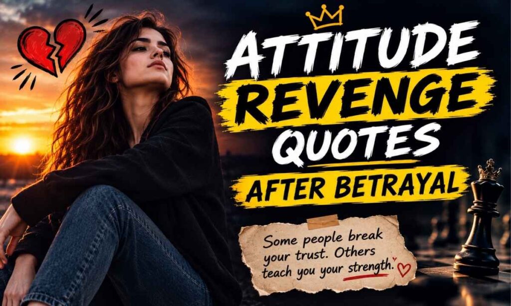 Attitude Revenge Quotes After Betrayal