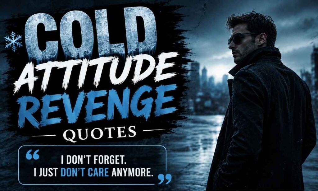 Cold Attitude Revenge Quotes