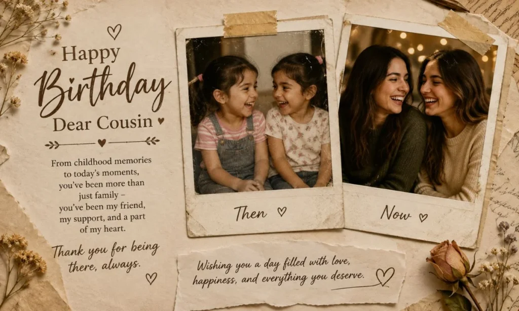 Emotional Birthday Wishes for a Cousin