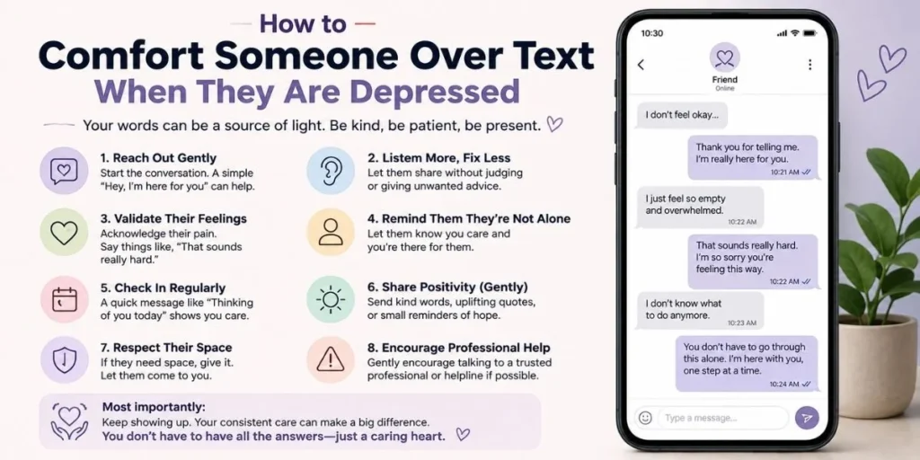 How to Comfort Someone Over Text When They Are Depressed
