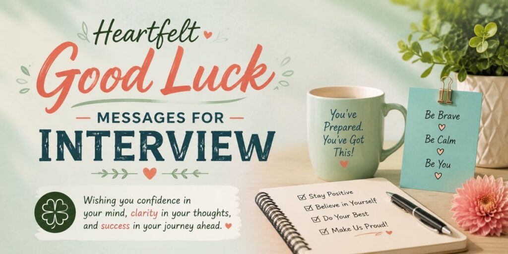 Heartfelt Good Luck Messages for Interview
