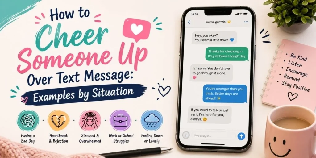 How to Cheer Someone Up Over Text Message