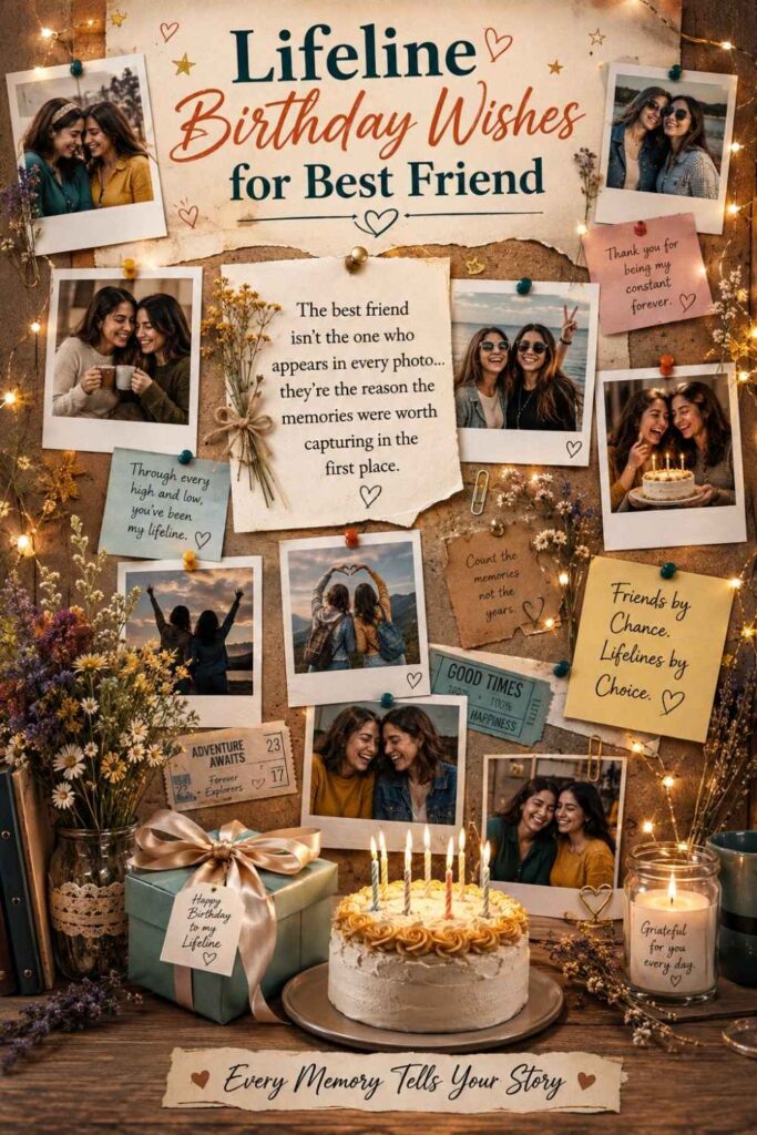 Lifeline Birthday Wishes for Best Friend