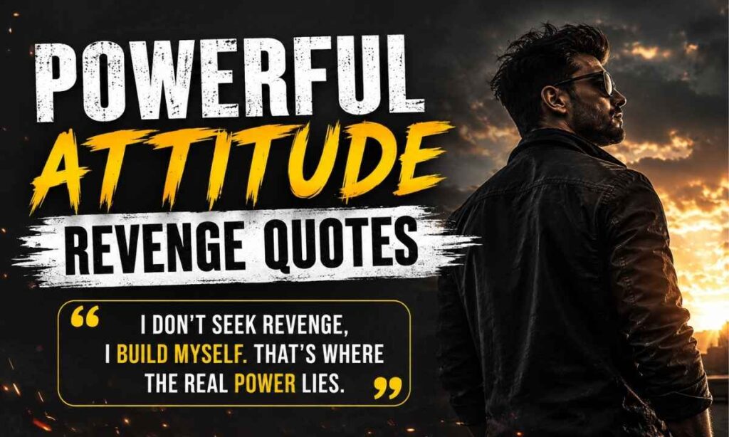 Powerful Attitude Revenge Quotes
