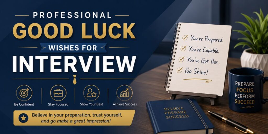 Professional Good Luck Messages for Interview