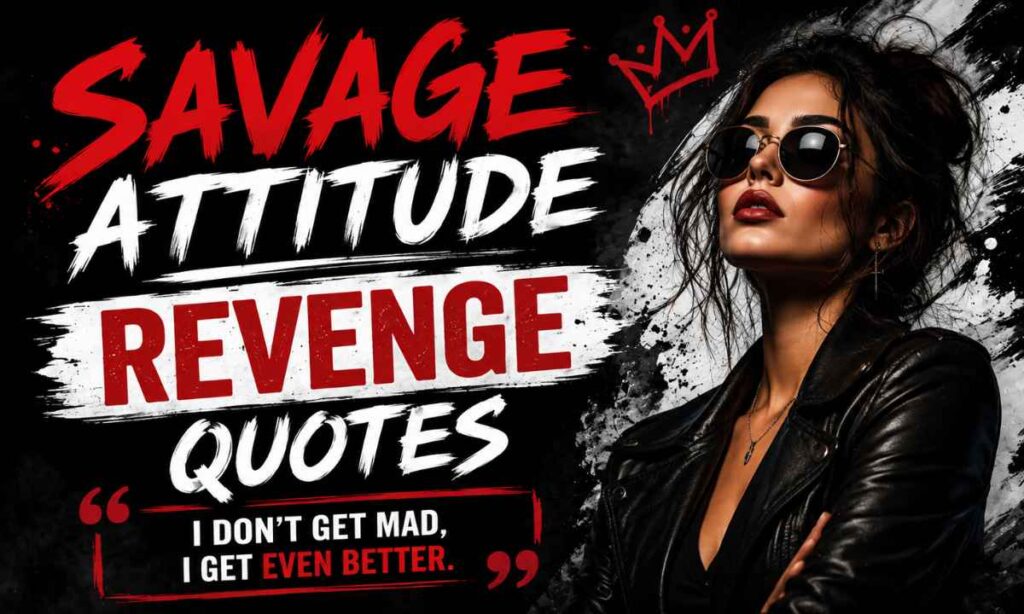 Savage Attitude Revenge Quotes