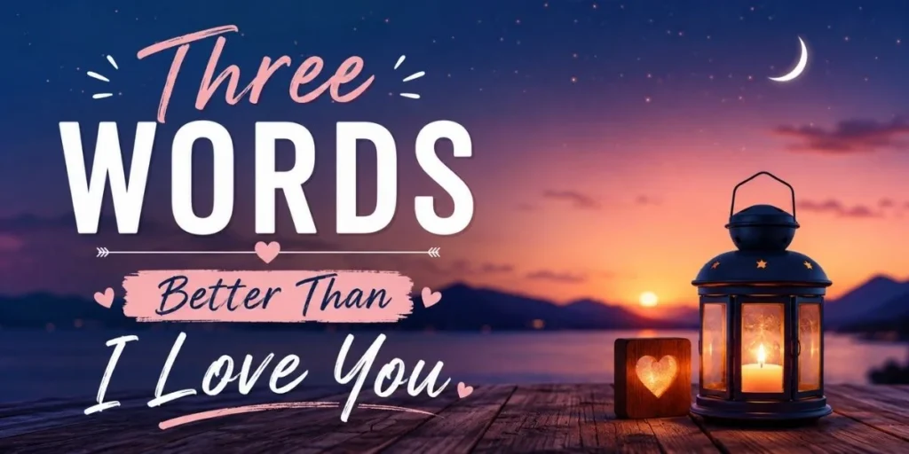 Three Words Better Than I Love You