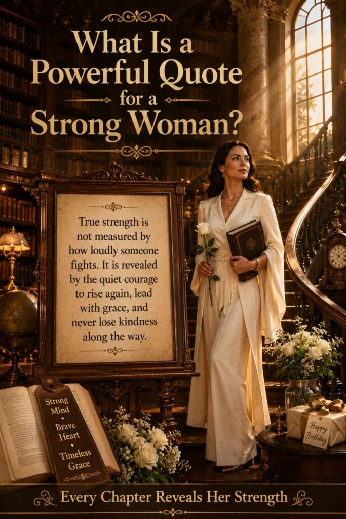 What Is a Powerful Quote for a Strong Woman?