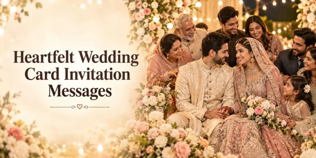 Heartfelt Wedding Card Invitation Messages