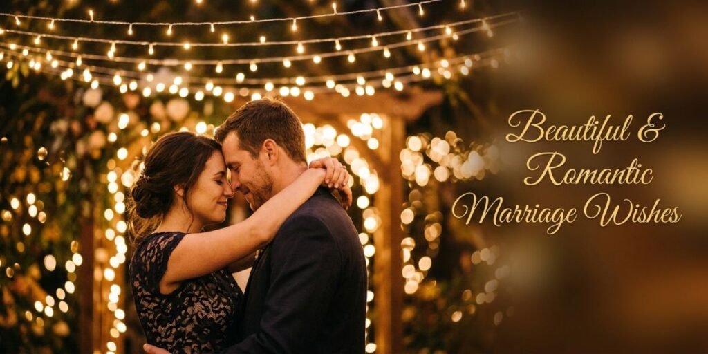 Romantic Marriage Wishes for Newly Married Couple