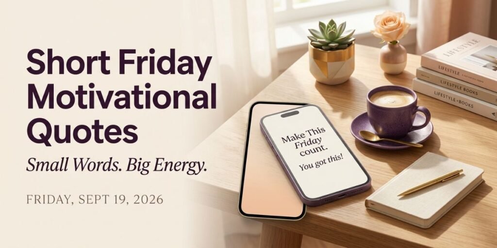 Short Friday Motivational Quotes
