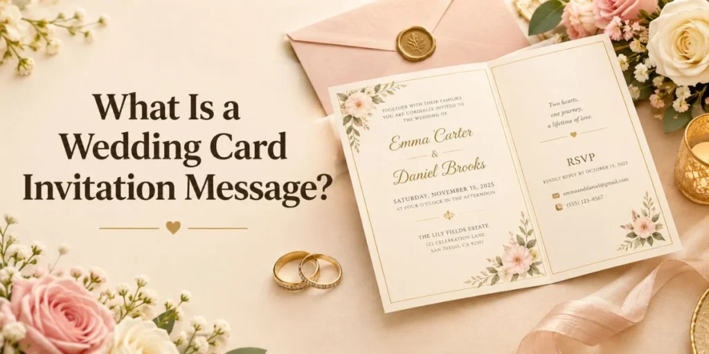 What is a Wedding Card Invitation Messages