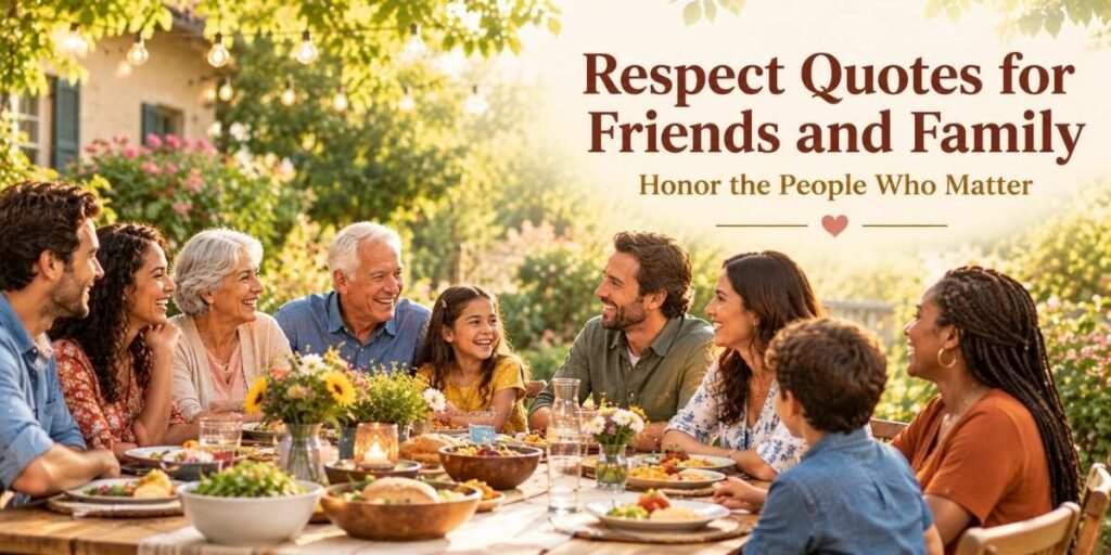 Respect Quotes for Friends and Family